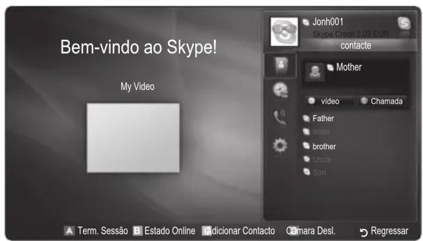 SAMSUNG UE32C8000XW - Skype - 1