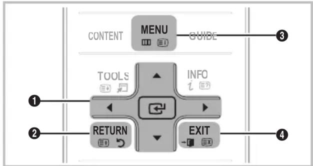 SAMSUNG UE32C8000XW - How to Navigate Menus - 1