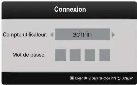 SAMSUNG UE32C8000XW - Connexion au compte - 1