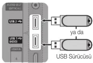 SAMSUNG UE32C8000XW - Bir USB Aygütini Baglama - 1