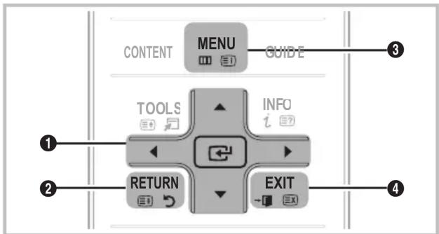 SAMSUNG UE32C8000XW - Como percorrer os menus - 1