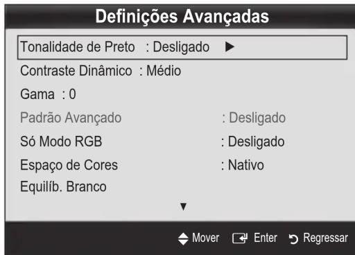 SAMSUNG UE32C8000XW - Definições Avançadas - 1