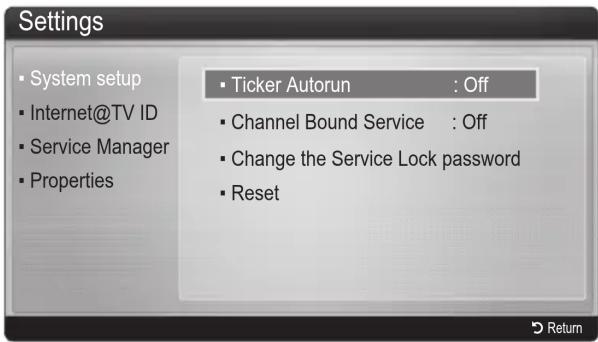 SAMSUNG UE32C8000XW - Settings - 1