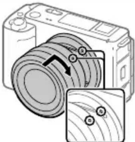 SONY ZVE1L - Fixation d'un objectif - 1