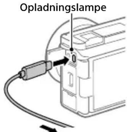 SONY ZVE1L - Opladning af batteriet - 1