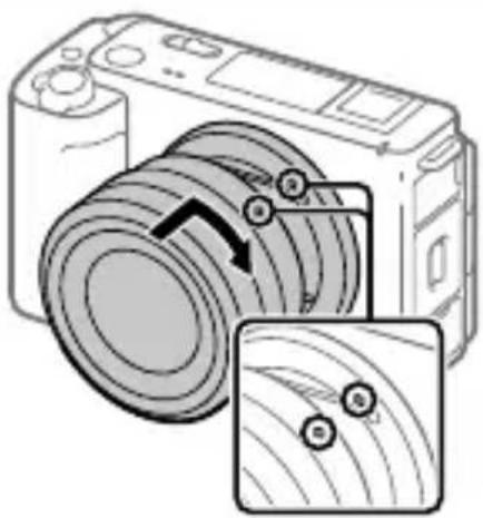 SONY ZVE1L - Zakladanie objiektywu - 1
