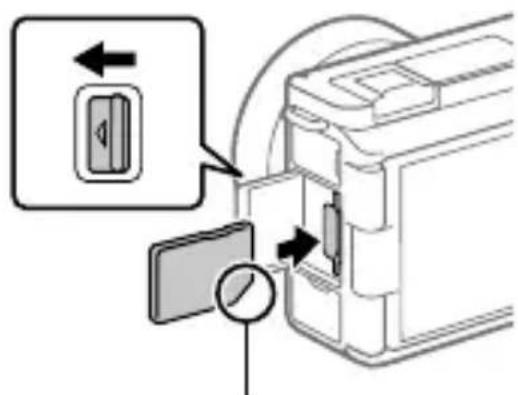 SONY ZVE1L - Inserting the battery pack (supplied)/memory card (sold separately) into the camera - 2