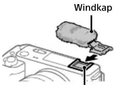 SONY ZVE1L - De windkap gebruiken (bijgeleverd) - 1