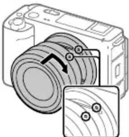 SONY ZVE1L - Attaching a lens - 1