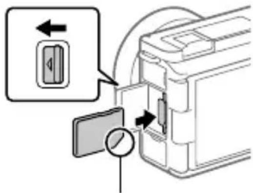 SONY ZVE1L - Inserir a bateria (fornecido)/cartão de memória (vendido separatamente) na-camera - 2