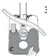 INDESIT D2F HK26 S - NETTOYER L'ENSEMBLE FILTRE NETTOYER LES BRAS D'ASPERSION - 3