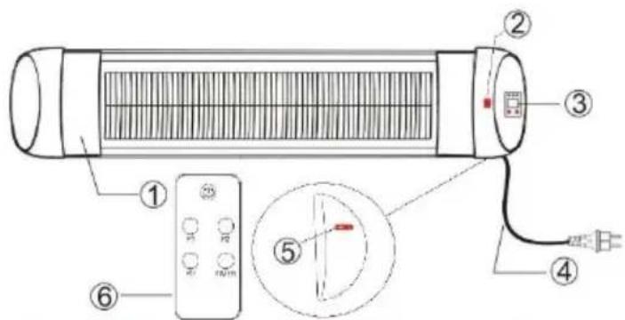 Monzana MZH2500 - LIJST VAN ONDERDELEN - 1