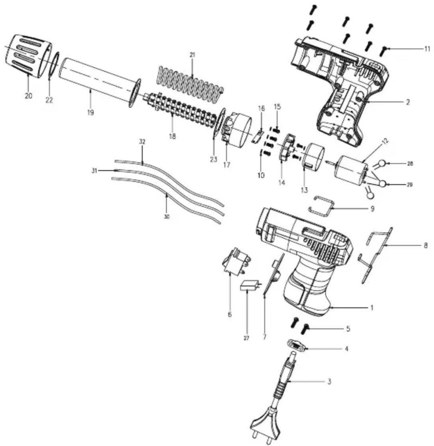 PROXXON MH 550 - PROXXON Heißluftpistole MH 550 - 1