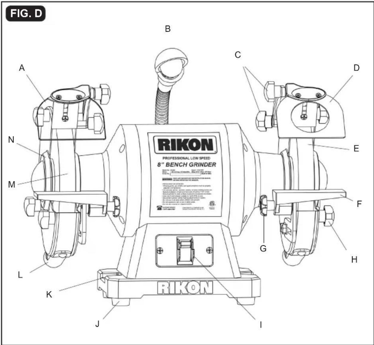RIKON 80808 - Les items suivants sont livrés dans la boîte d'expédition : - 1