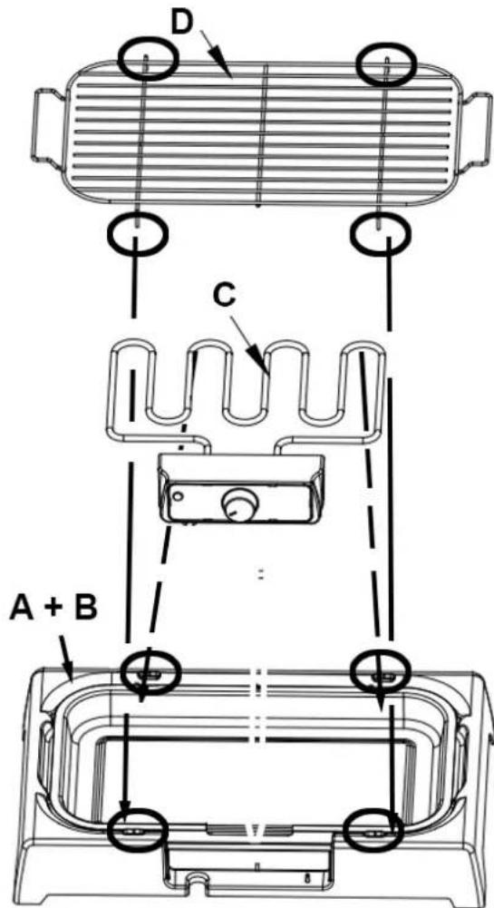 TECHWOOD TBQ816 - ASSEMBLAGE DU BBQ - 2