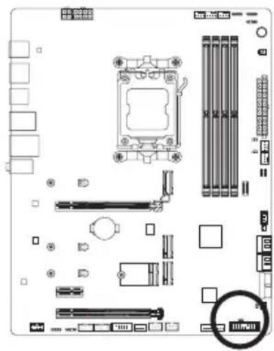 GIGABYTE B650 AERO G - 21) CLR\_CMOS (CMOSクリアジャンパ - 1