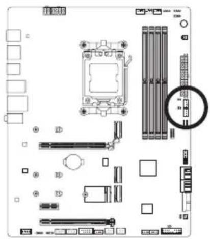 GIGABYTE B650 AERO G - 5) SYS\_FAN5/6\_PUMP (システムファン水冷ポンプ用ヘッダ) - 1