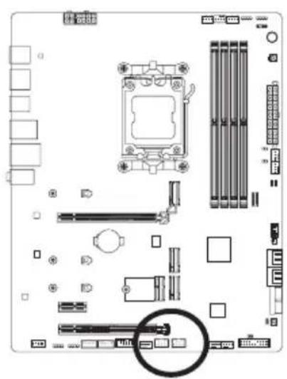 GIGABYTE B650 AERO G - 16) F\_U32 (USB 3.2 Gen 1ヘッダ) - 2