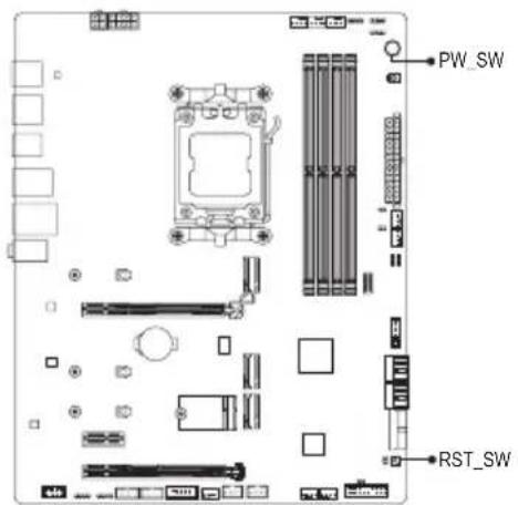 GIGABYTE B650 AERO G - クイックボタン - 1