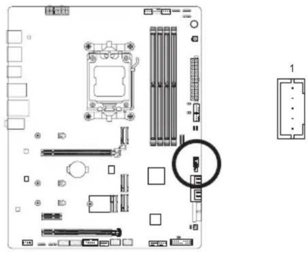 GIGABYTE B650 AERO G - 20) THB\_U4 (アドインカードコネクタナ - 1