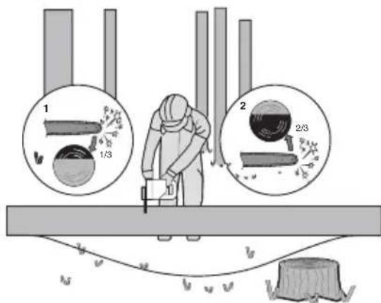 KRESS KG346 - Troceado del tronco - 3