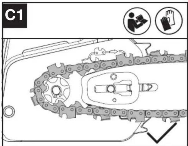 KRESS KG346 - MONTAGE DU GUIDE ET DE LA CHAINE - 5