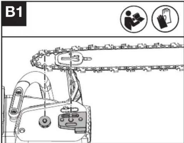 KRESS KG346 - MONTAJE DE LA ESPADA Y LA CADENA DE SIERRA - 3