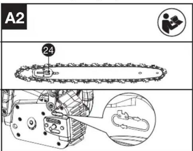 KRESS KG346 - MONTAGE DU GUIDE ET DE LA CHAINE - 2