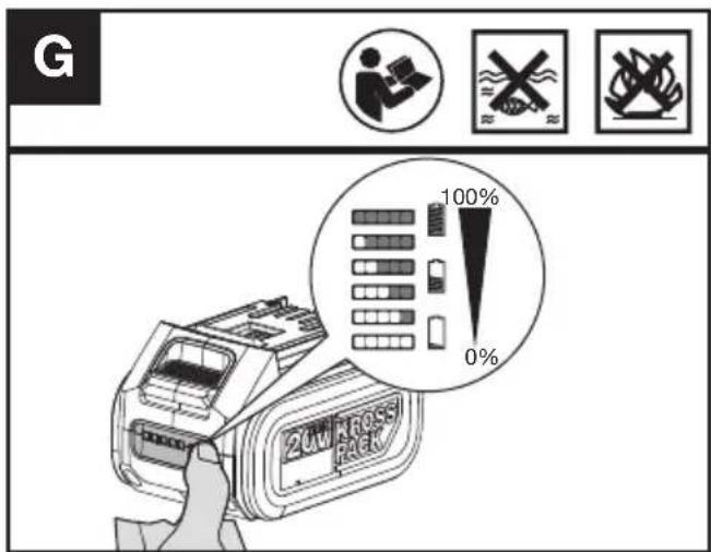 KRESS KG346 - TJEK AF BATTERINIVEAUETS TILSTAND (SE FIG. G) - 1