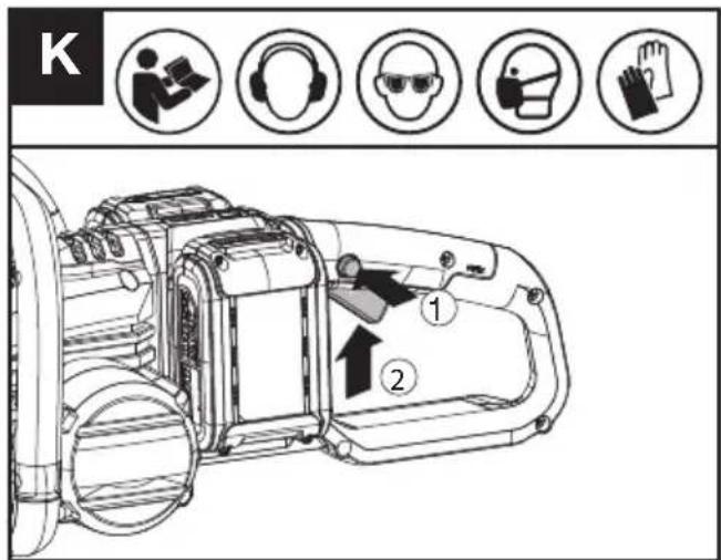 KRESS KG346 - ATTENZIONE: Prima di utilizzato l'utensilezza filo controllare la batteria. - 1