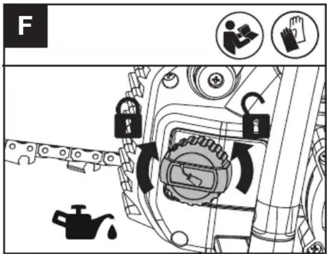 KRESS KG346 - KETTENSCHMIERUNG (Siehe Abb. F) - 1