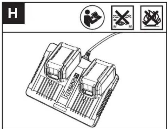 KRESS KG346 - CHARGE DE VOTRE BATTERIE (VOIR FIG. H) - 1
