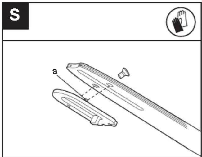 KRESS KG346 - Sostituire/girare la catena della sega e la lama - 1