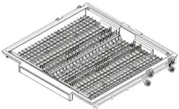 Fisher & Paykel DW24UT4I2 - Plateau à coutellerie/ustensiles - 1