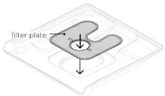 Fisher & Paykel DW24UT4I2 - Replacing the filter plate - 1