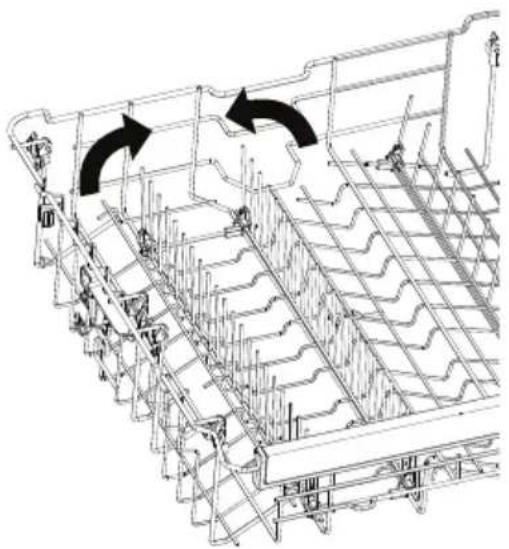 Fisher & Paykel DW24UT4I2 - Folding tine rack - 1