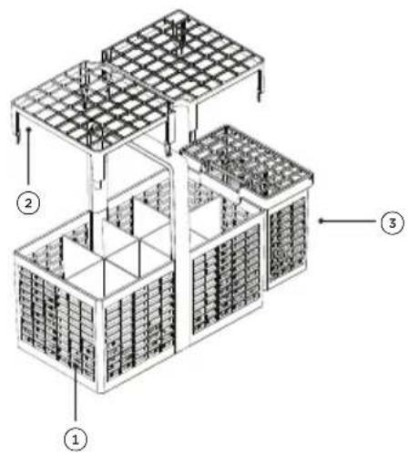 Fisher & Paykel DW24UT4I2 - Cutlery basket - 1