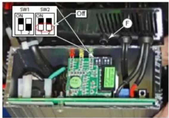 Viper AS510B - Interruttori DIP per la tipologia di batterie (SPE) - 1