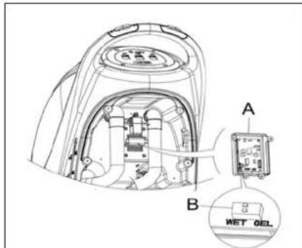 Viper AS510B - INSTALLING BATTERY AND SETTING BATTERY TYPEWET OR GEL/AGM - 1