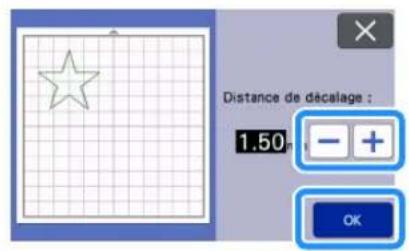 BROTHER SDX2250D - Ajout d'une ligne de décalage au motif - 4
