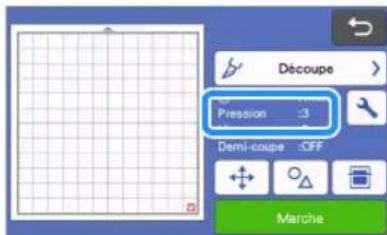 BROTHER SDX2250D - Changement du réglage de la pression de découpe - 3