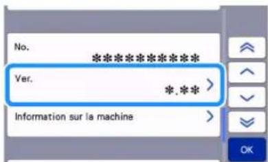 BROTHER SDX2250D - Appuyez sur l'écran d'accueil pour afficher l'écran de réglages, puis appuyez sur la touche « ver. - 1
