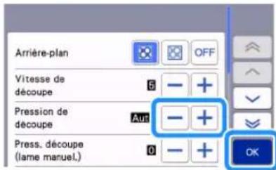 BROTHER SDX2250D - Changement du réglage de la pression de découpe - 2