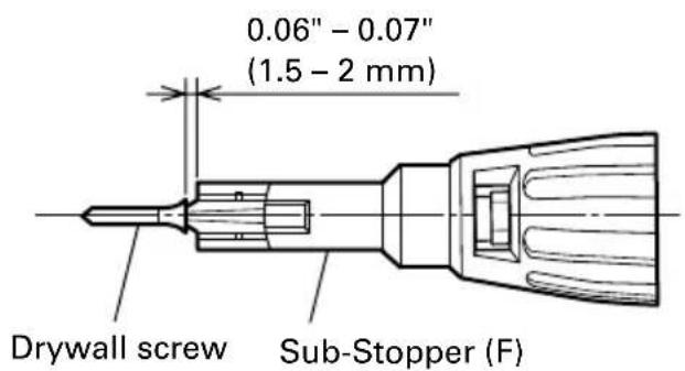 METABO W6VB3 - 7Adjusting the tightening depth (Fig. 3) - 4