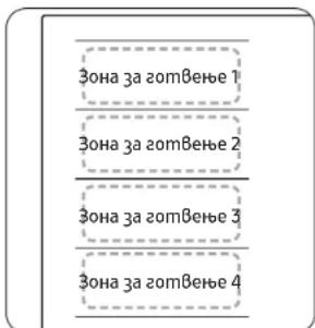 SAMSUNG NZ85C6057KK - Flex зона плус (Само за могелите што се применувает со Flex зона плус) - 1