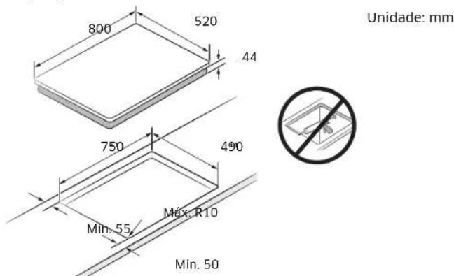SAMSUNG NZ85C6057KK - Instalar a placa - 2