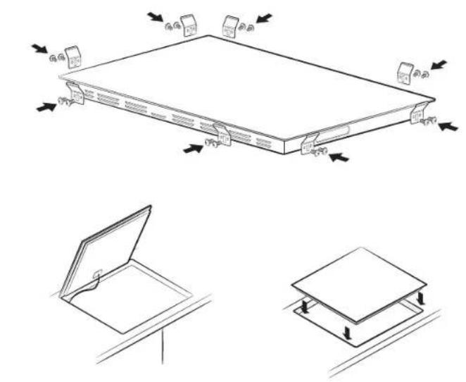 SAMSUNG NZ85C6057KK - Installing the hob - 5