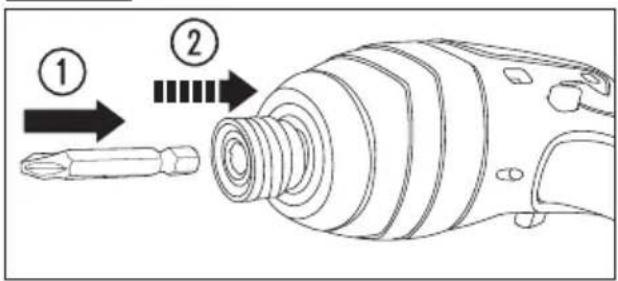 BASETECH 1664136 - The bits are not supplied with the product. Use bits with the chuck size of 6.3 mm (1/4 in). - 2