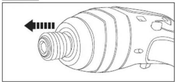 BASETECH 1664136 - The bits are not supplied with the product. Use bits with the chuck size of 6.3 mm (1/4 in). - 1
