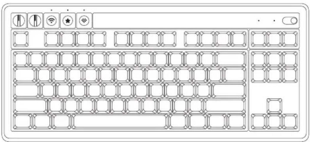 8BitDo Retro Mechanical Keyboard - Clavier mécanique rétro - 1